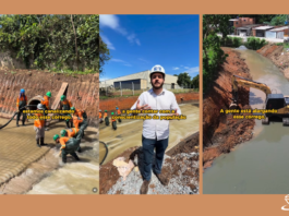 Prefeito de Guarulhos acompanha obras de canalização do Córrego Cocho Velho