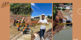 Prefeito de Guarulhos acompanha obras de canalização do Córrego Cocho Velho