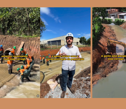 Prefeito de Guarulhos acompanha obras de canalização do Córrego Cocho Velho