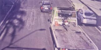 Forças de segurança retiram motocicleta com placa adulterada de circulação em Barueri