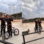 Pentacampeões brasileiros do BMX Freestyle visitam pista do Parque da Juventude de Barueri