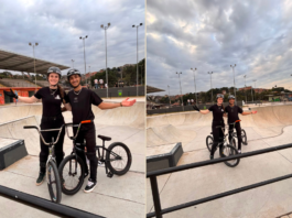 Pentacampeões brasileiros do BMX Freestyle visitam pista do Parque da Juventude de Barueri