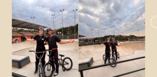 Pentacampeões brasileiros do BMX Freestyle visitam pista do Parque da Juventude de Barueri