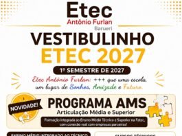 Vestibulinho da Etec Antônio Furlan já tem prazo aberto para redução da taxa